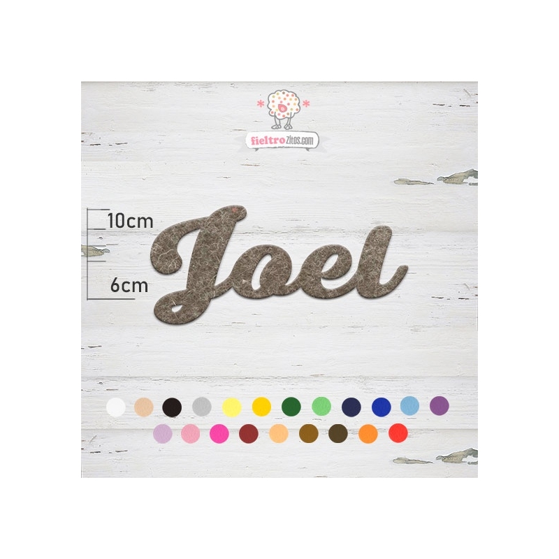 Nombres de Fieltro "Joel"