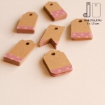Etiquetas Mini Kraft Washi Tape Lunares
