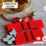 Regalos Navidad En Fieltro Rojo