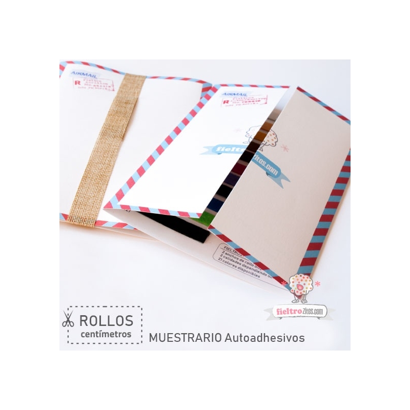 Muestrario Rollos Fieltros Autoadhesivos