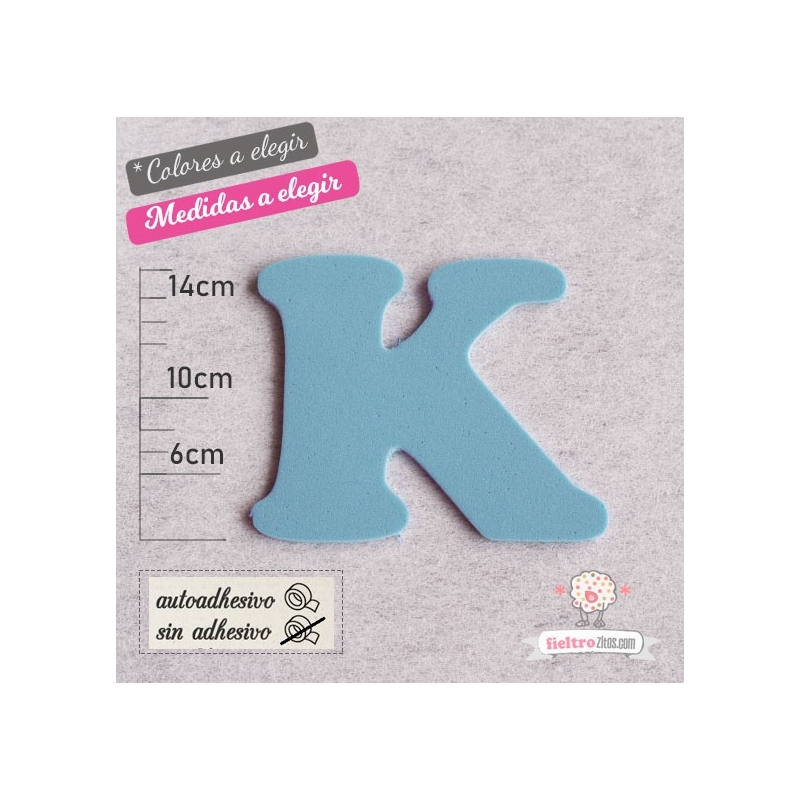 Letras de Goma Eva "K"