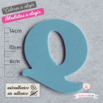Letras de Goma Eva "Q"