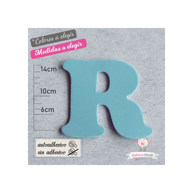 Letras de Goma Eva "R"