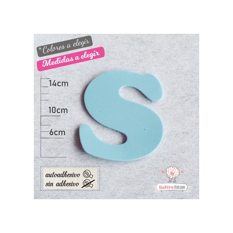 Letras de Goma Eva "S"