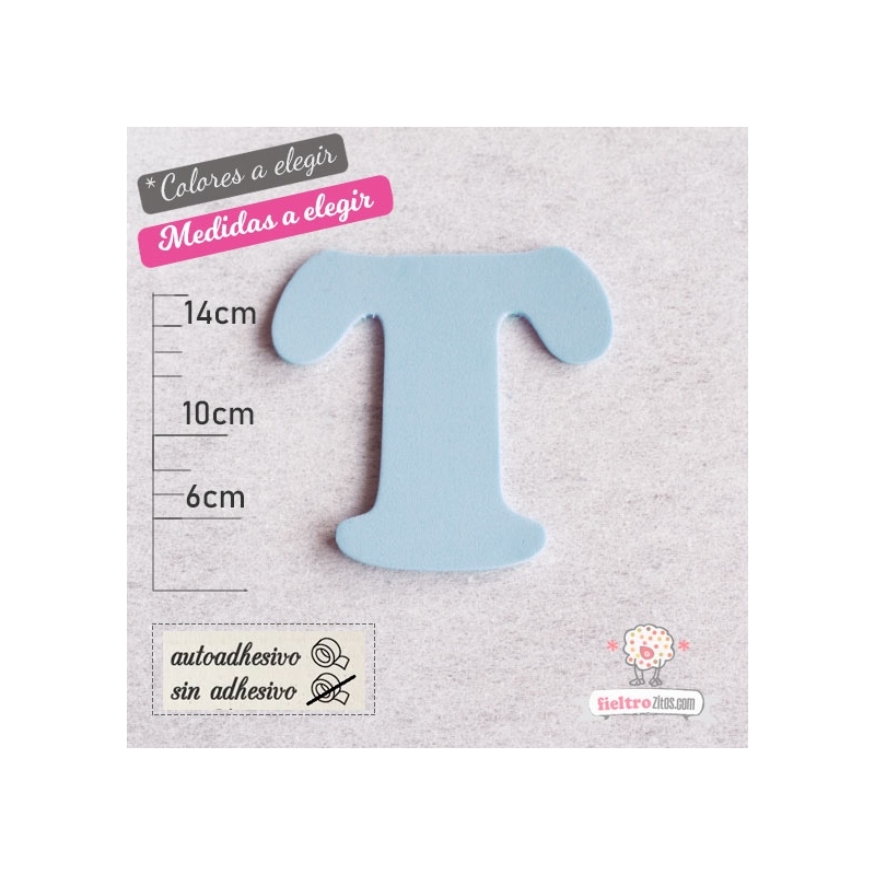 Letras de Goma Eva "T"