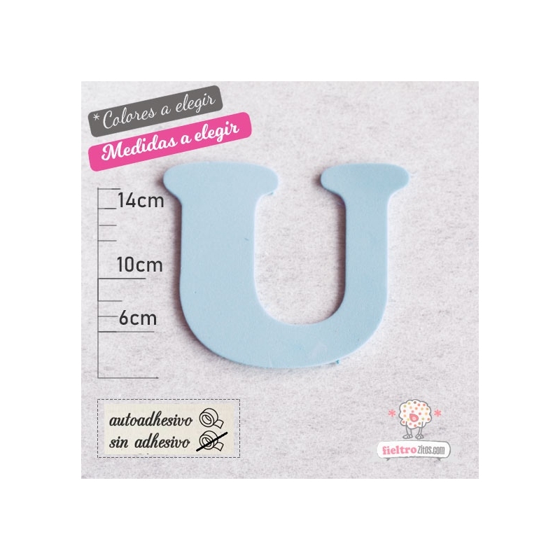 Letras de Goma Eva "U"