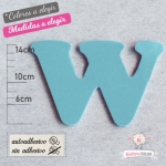 Letras de Goma Eva "W"