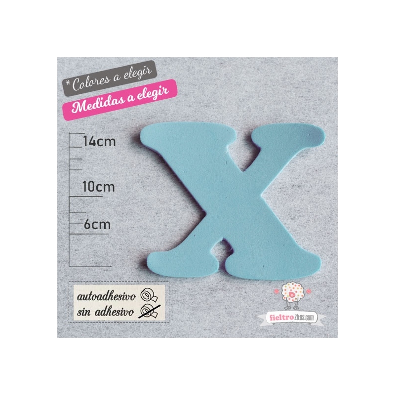 Letras de Goma Eva "X"