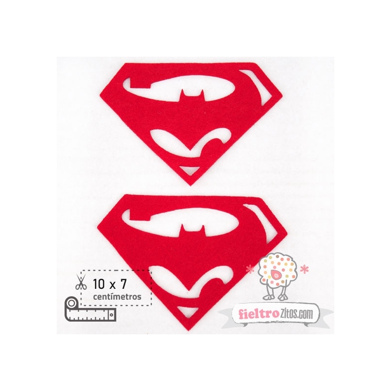 2 Formas Fieltro Escudo Batman