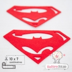 2 Formas Fieltro Escudo Batman