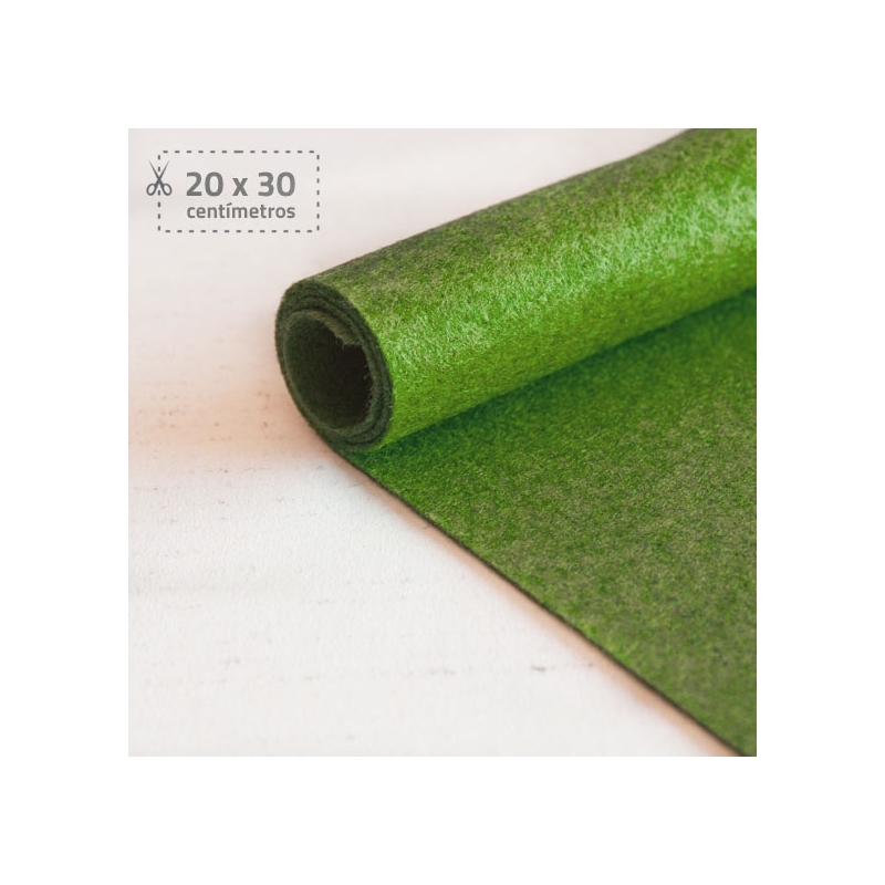 Fieltro Verde Mili 1mm (20x30cm)