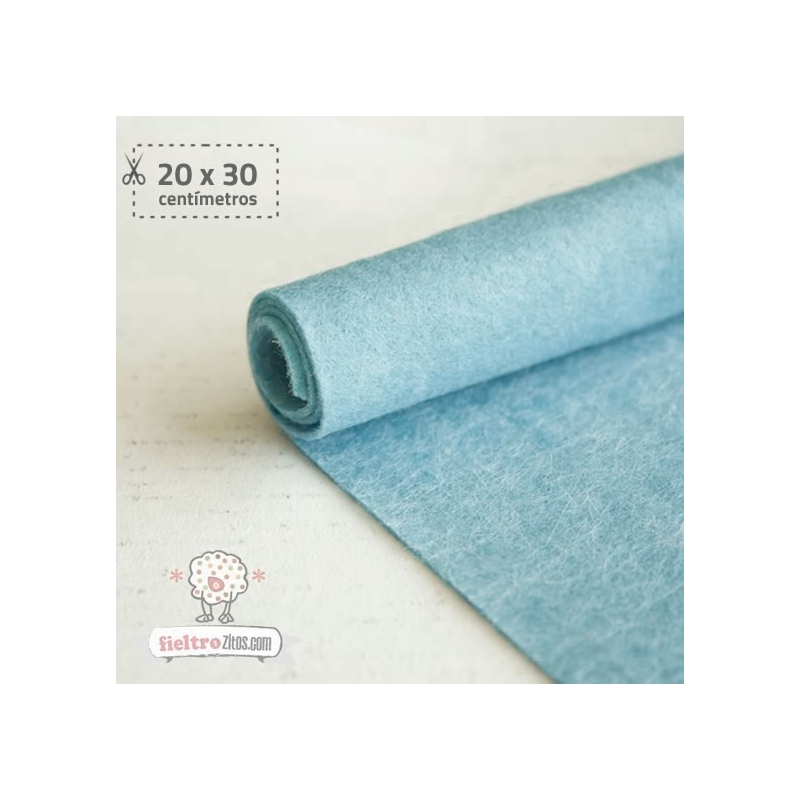 Fieltro Azul Bebé 1mm (20x30cm)