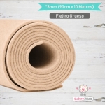 Fieltro Rollo Beige 3mm.