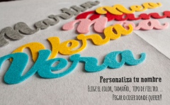 Nombres de Fieltro Personalizados a lo Grande