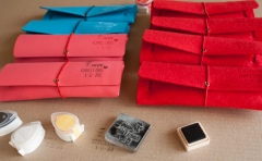 Unos Estuches para lápices de Goma Eva y Fieltro.